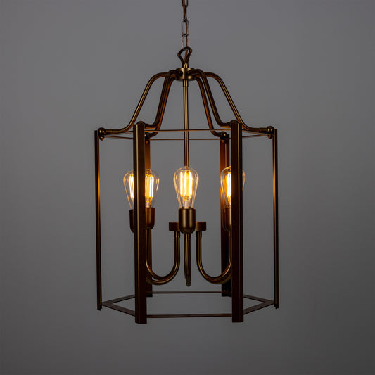 Portroe Indoor Hanging Pendant Lantern IP20, 4-6 Light