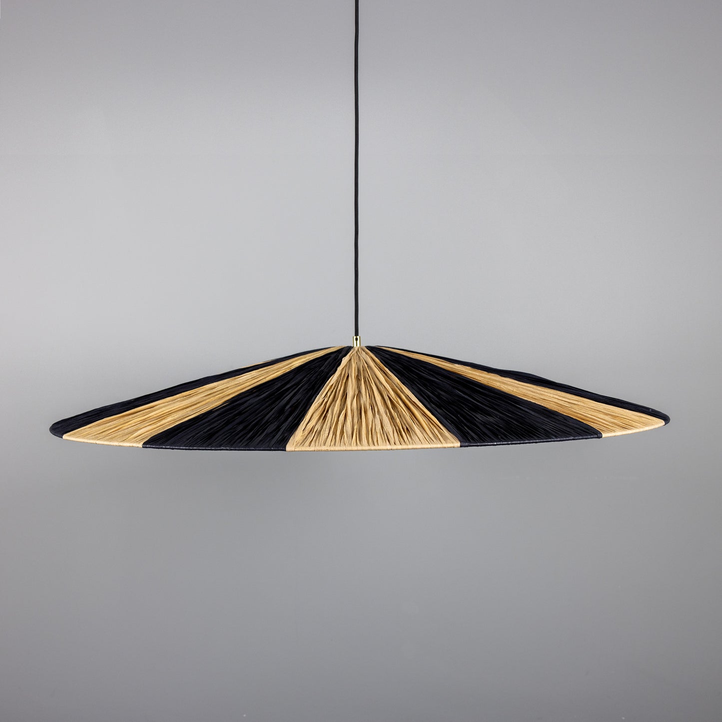 Vernon Raffia Striped Pendant Light 98cm