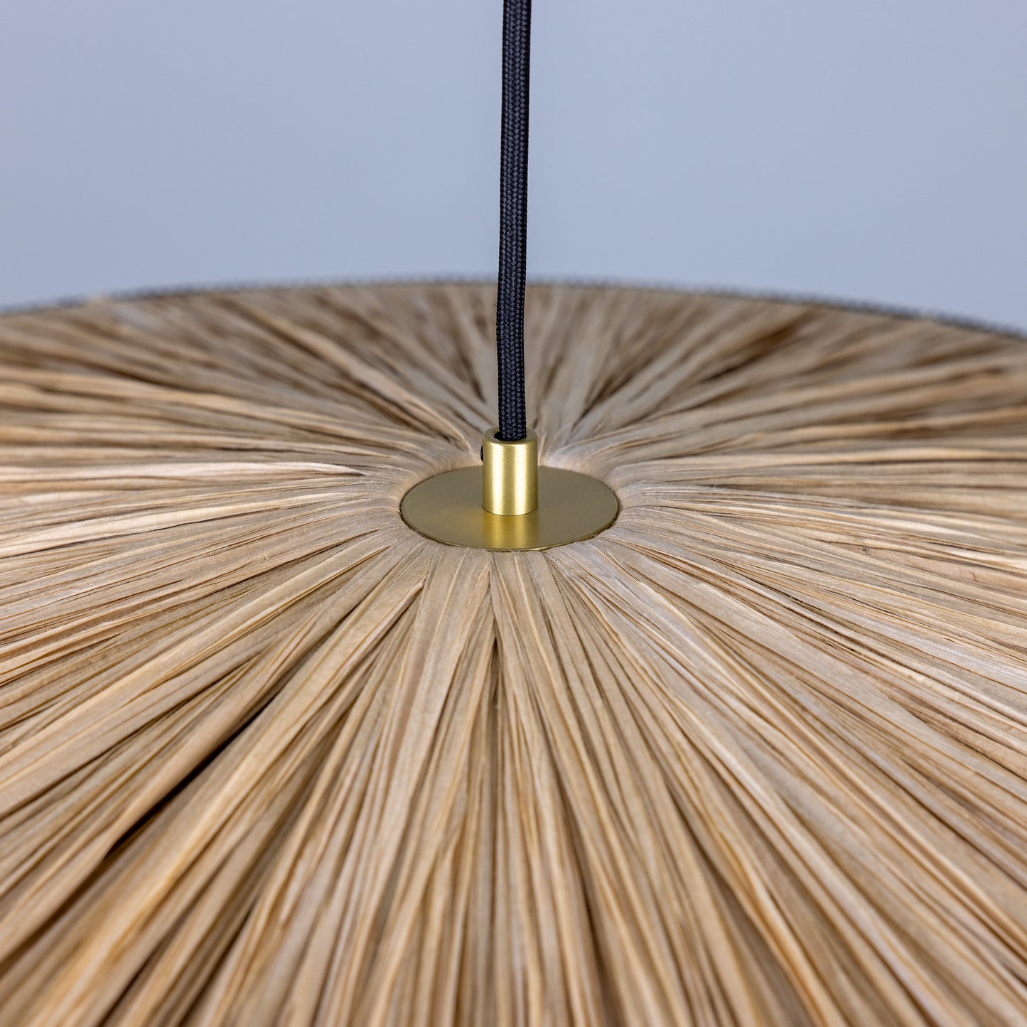 Syracuse Raffia Black Tassel Pendant Light