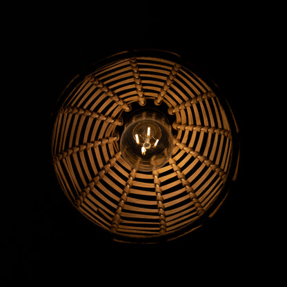 Malta Small Rattan Pendant Light