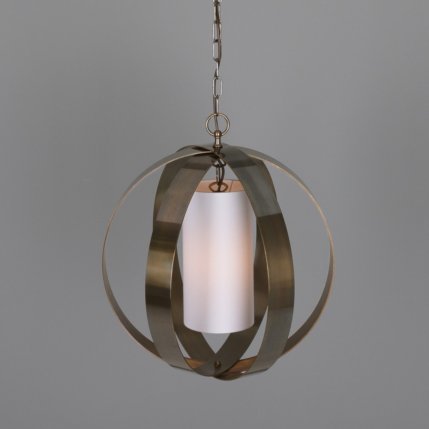 Denton Modern Brass Lantern Pendant