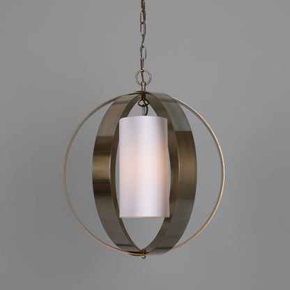 Denton Modern Brass Lantern Pendant