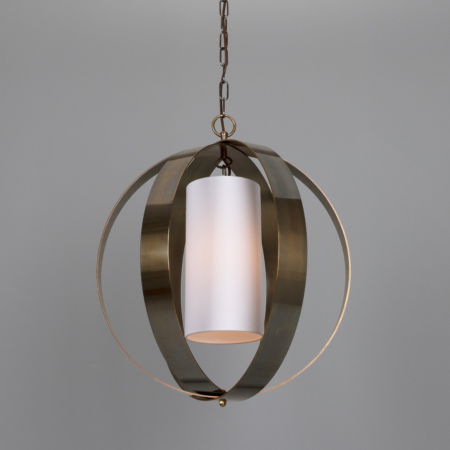 Denton Modern Brass Lantern Pendant