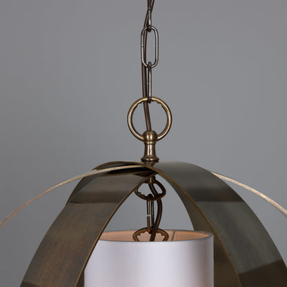 Denton Modern Brass Lantern Pendant