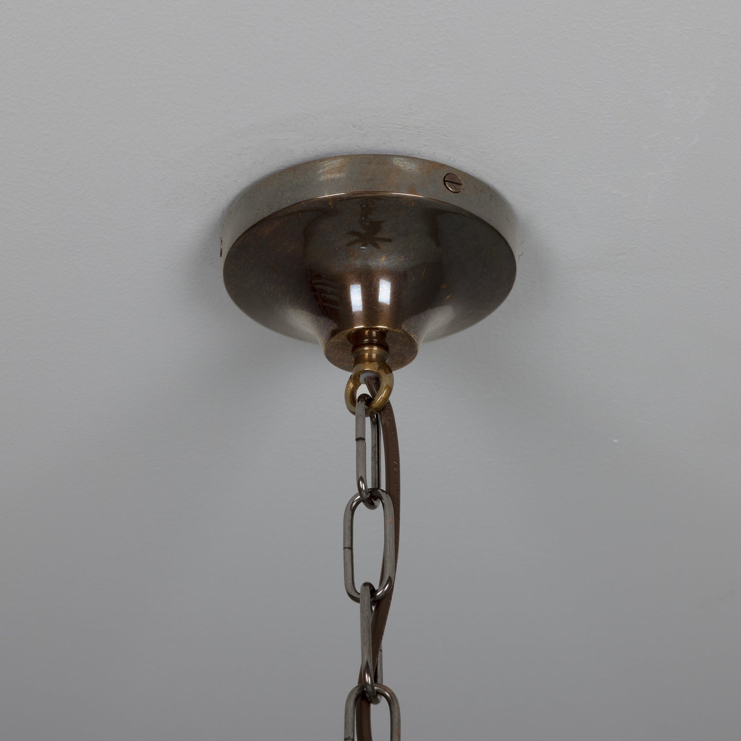 Denton Modern Brass Lantern Pendant