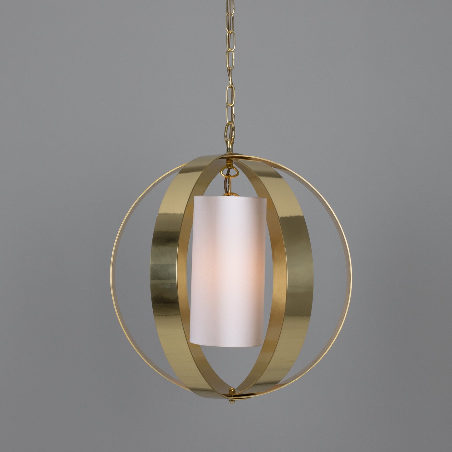 Denton Modern Brass Lantern Pendant