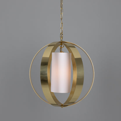 Denton Modern Brass Lantern Pendant