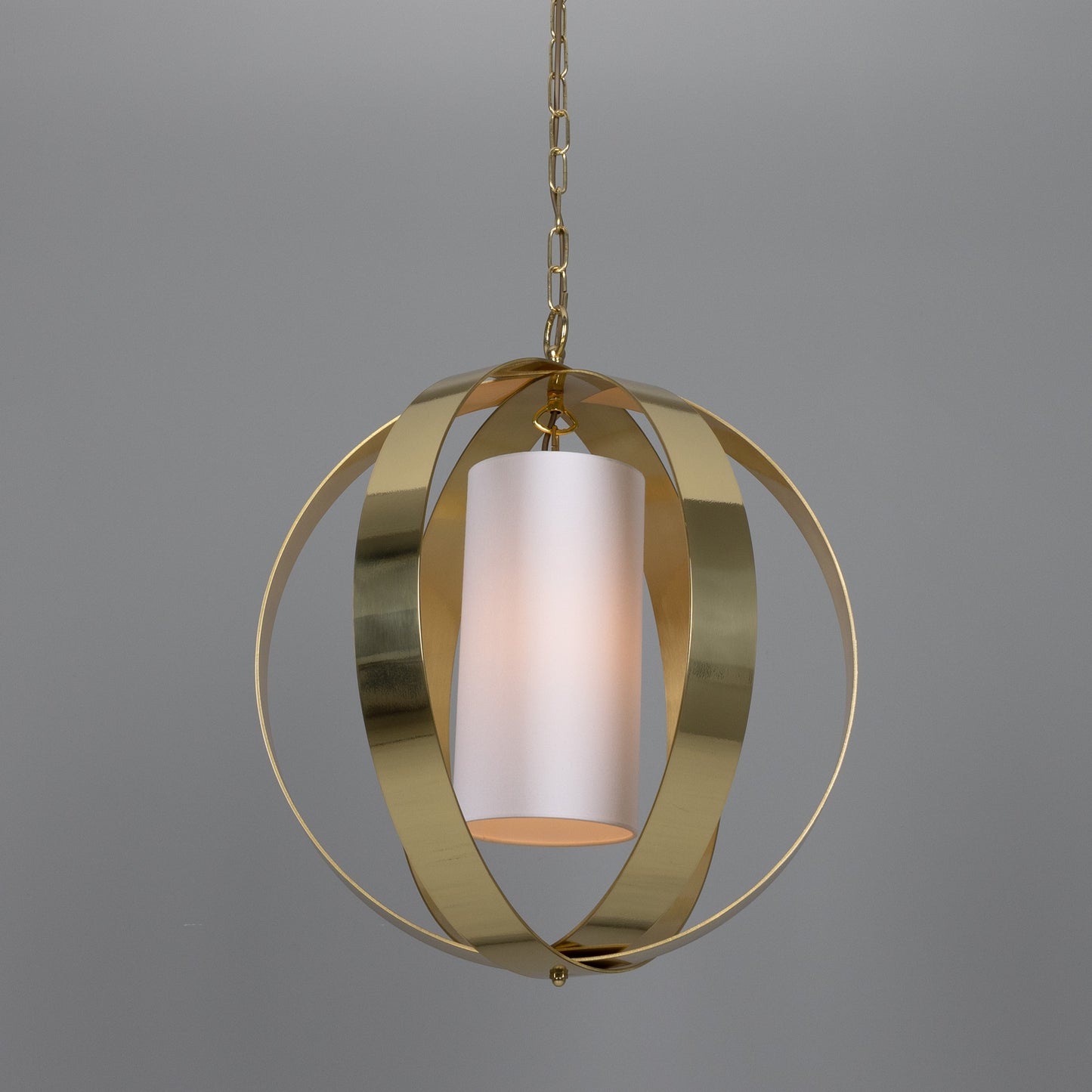 Denton Modern Brass Lantern Pendant