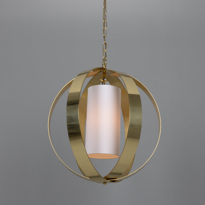 Denton Modern Brass Lantern Pendant