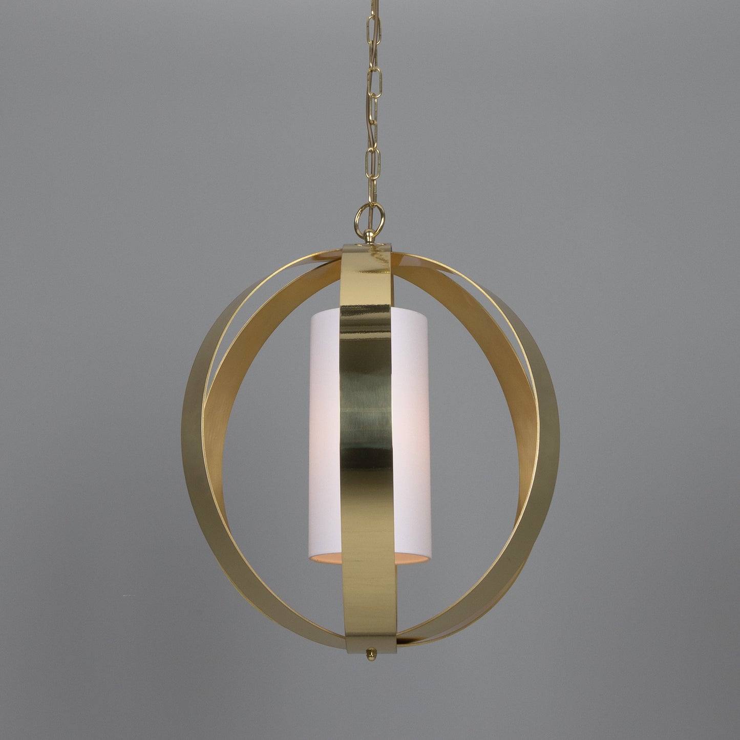 Denton Modern Brass Lantern Pendant