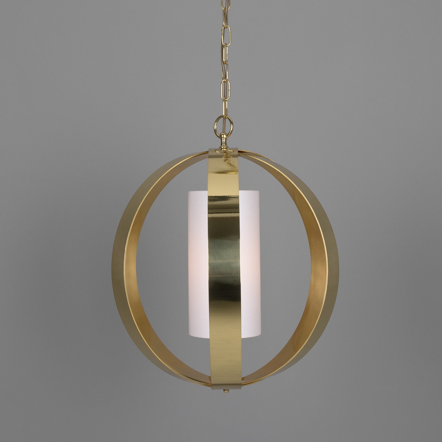 Denton Modern Brass Lantern Pendant