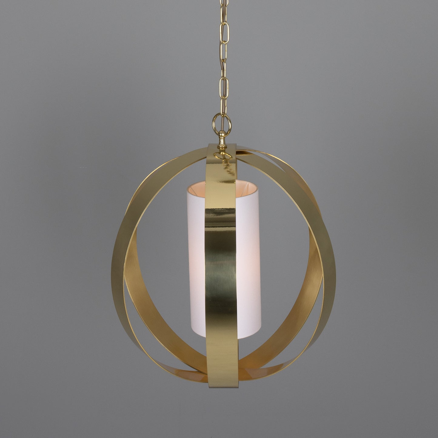 Denton Modern Brass Lantern Pendant