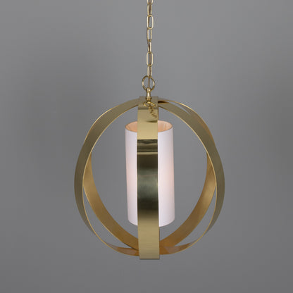 Denton Modern Brass Lantern Pendant