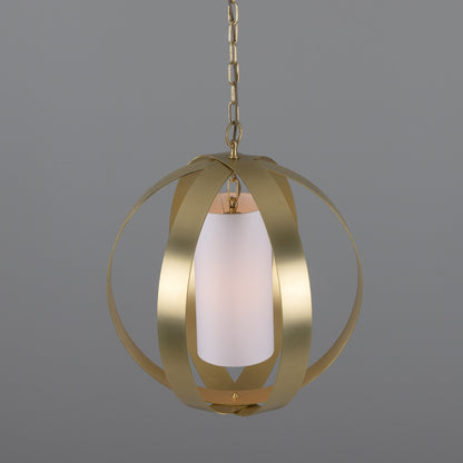 Denton Modern Brass Lantern Pendant