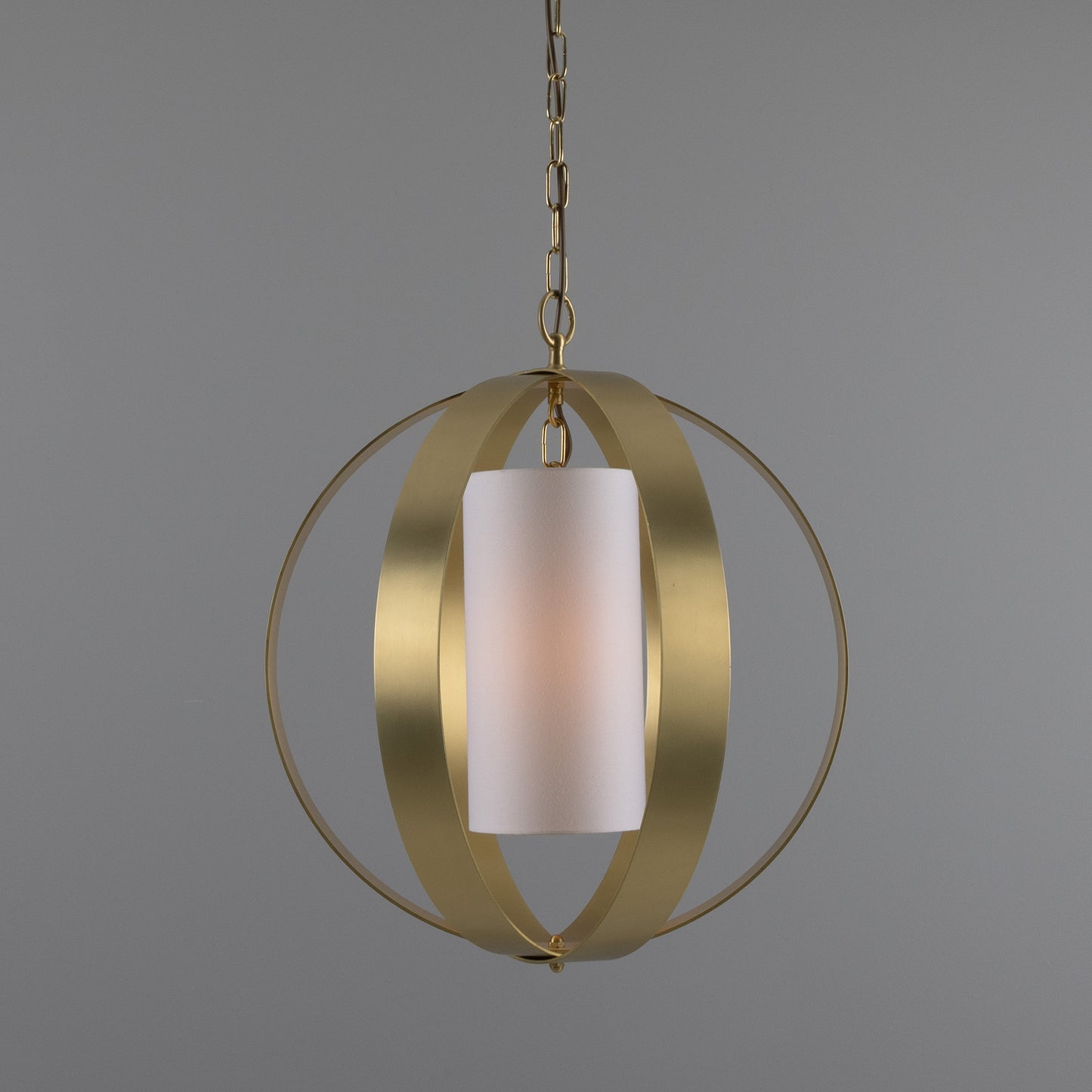 Denton Modern Brass Lantern Pendant