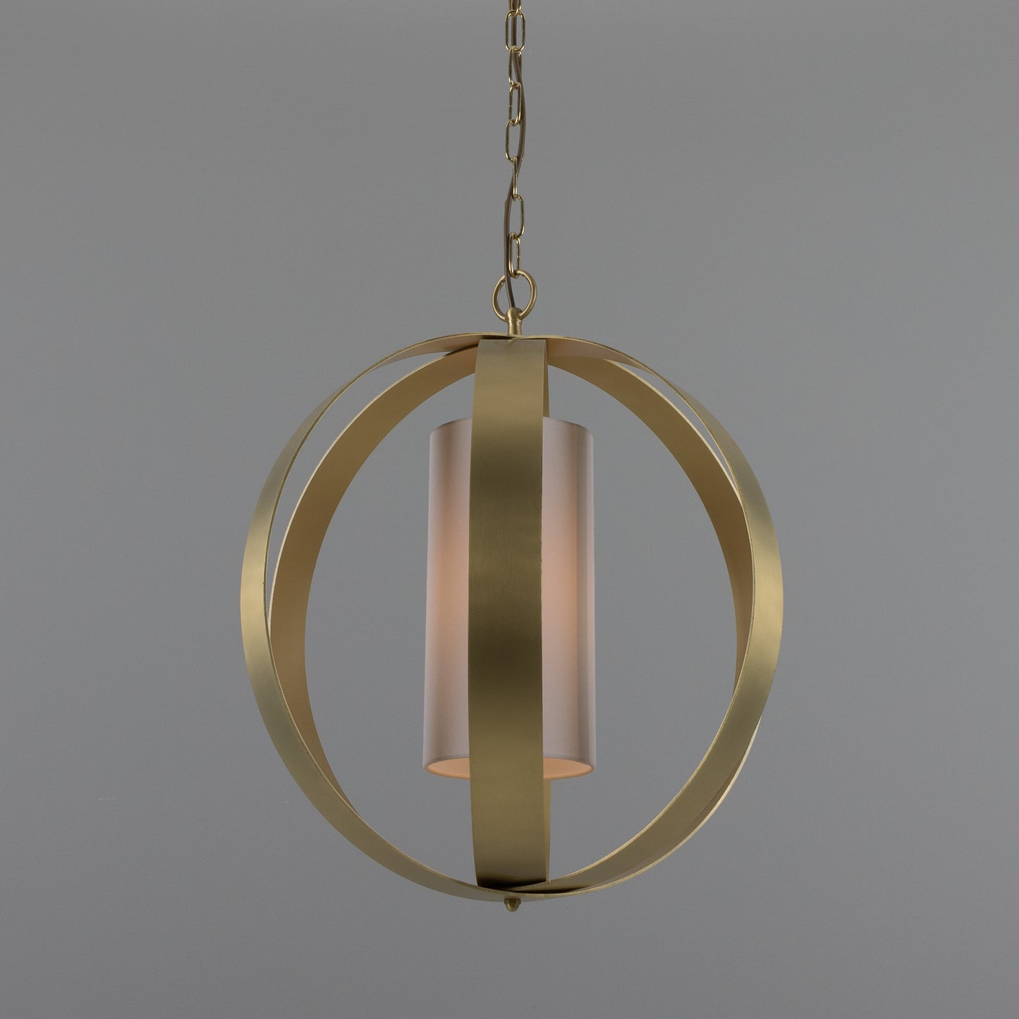 Denton Modern Brass Lantern Pendant