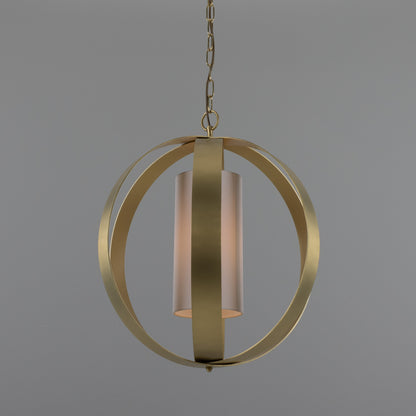 Denton Modern Brass Lantern Pendant