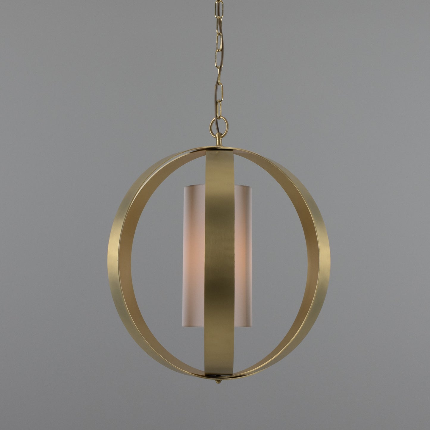 Denton Modern Brass Lantern Pendant