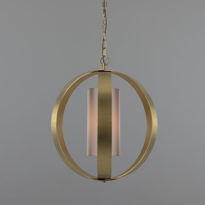 Denton Modern Brass Lantern Pendant