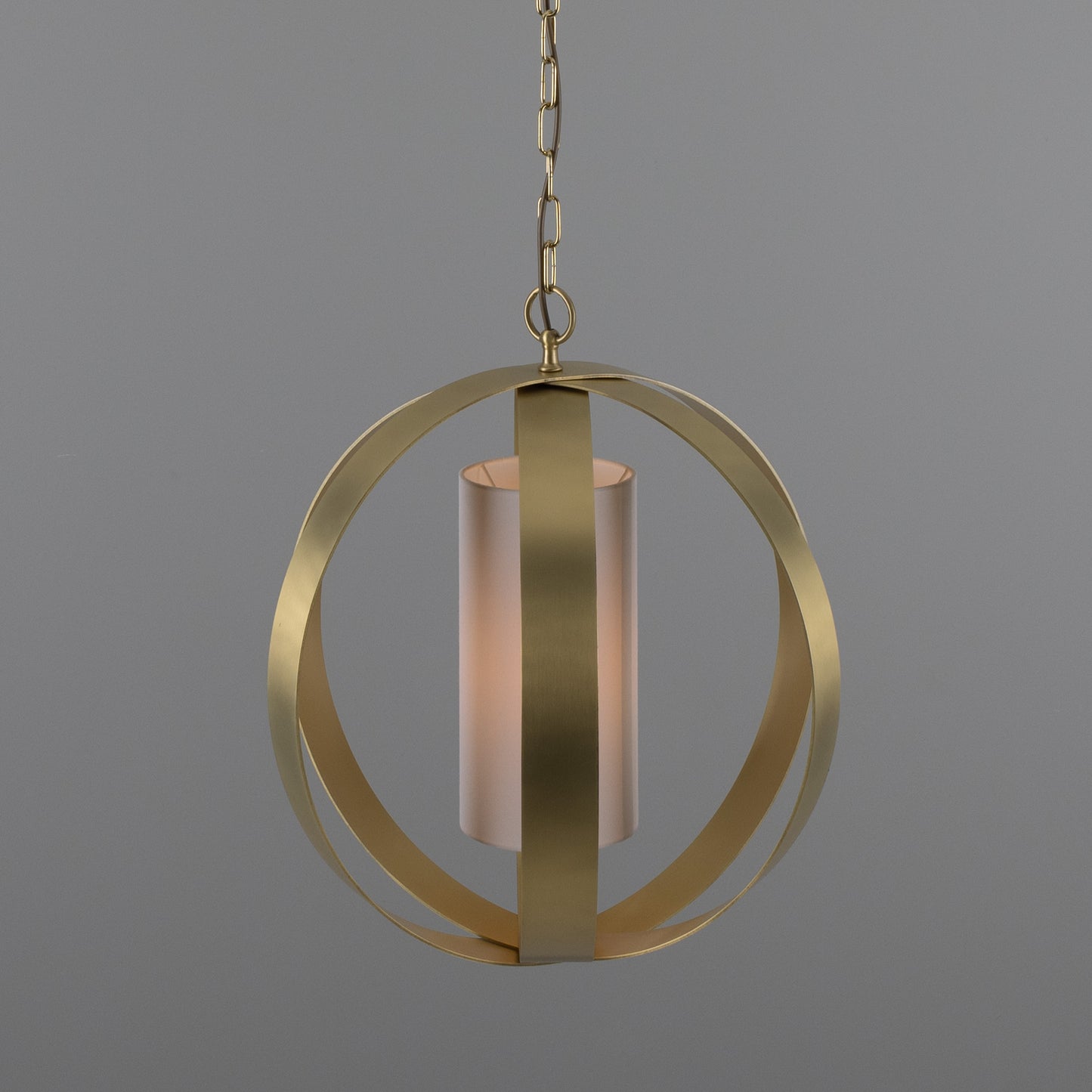 Denton Modern Brass Lantern Pendant