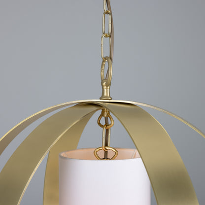 Denton Modern Brass Lantern Pendant