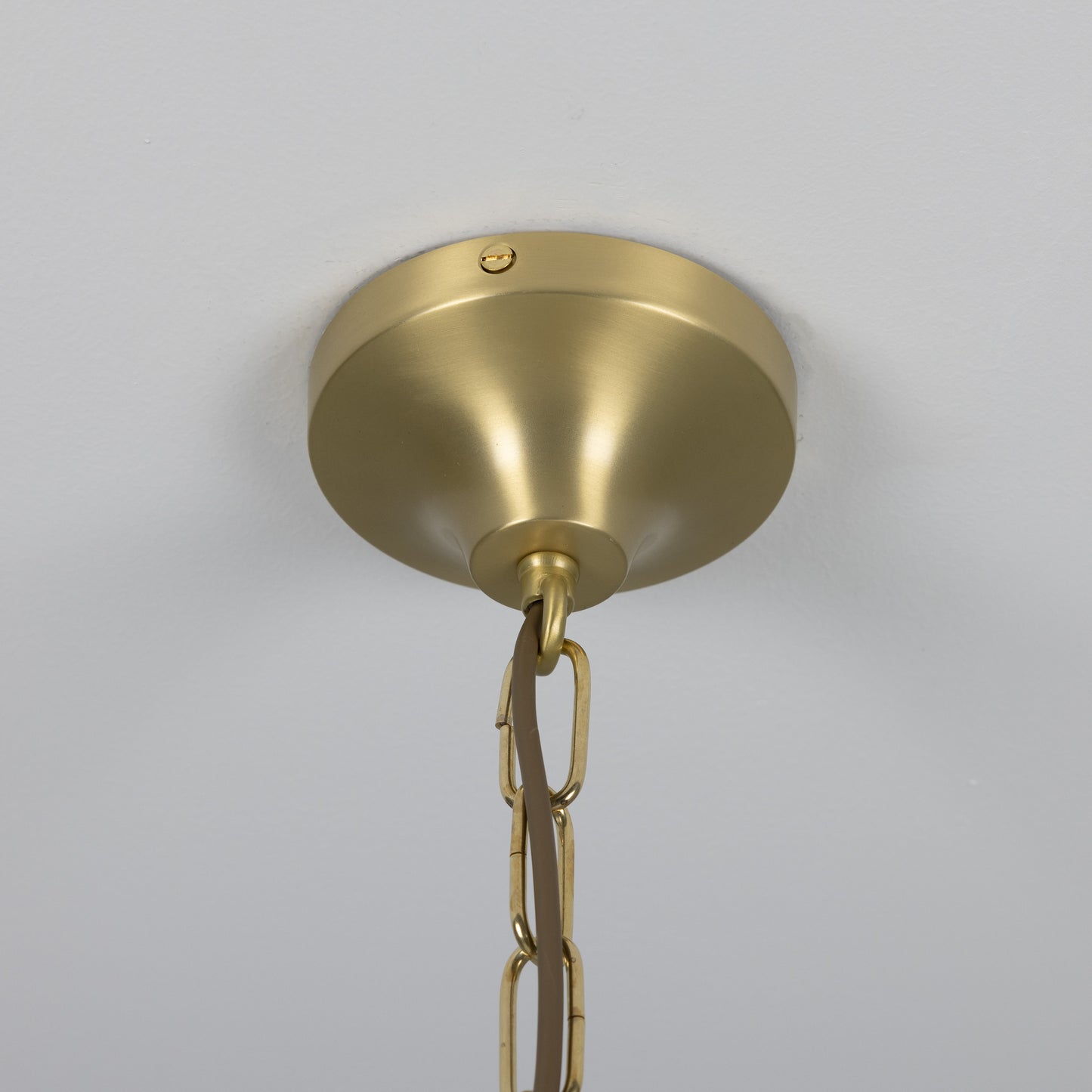 Denton Modern Brass Lantern Pendant