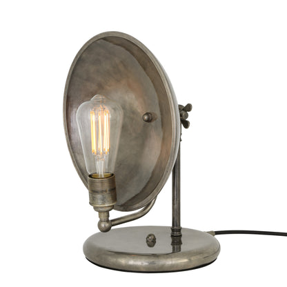 Chulainn Industrial Brass Dish Table Lamp