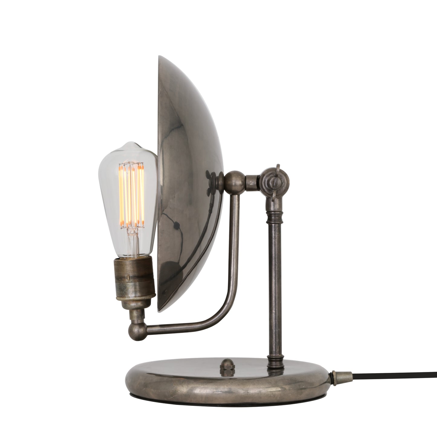 Chulainn Industrial Brass Dish Table Lamp