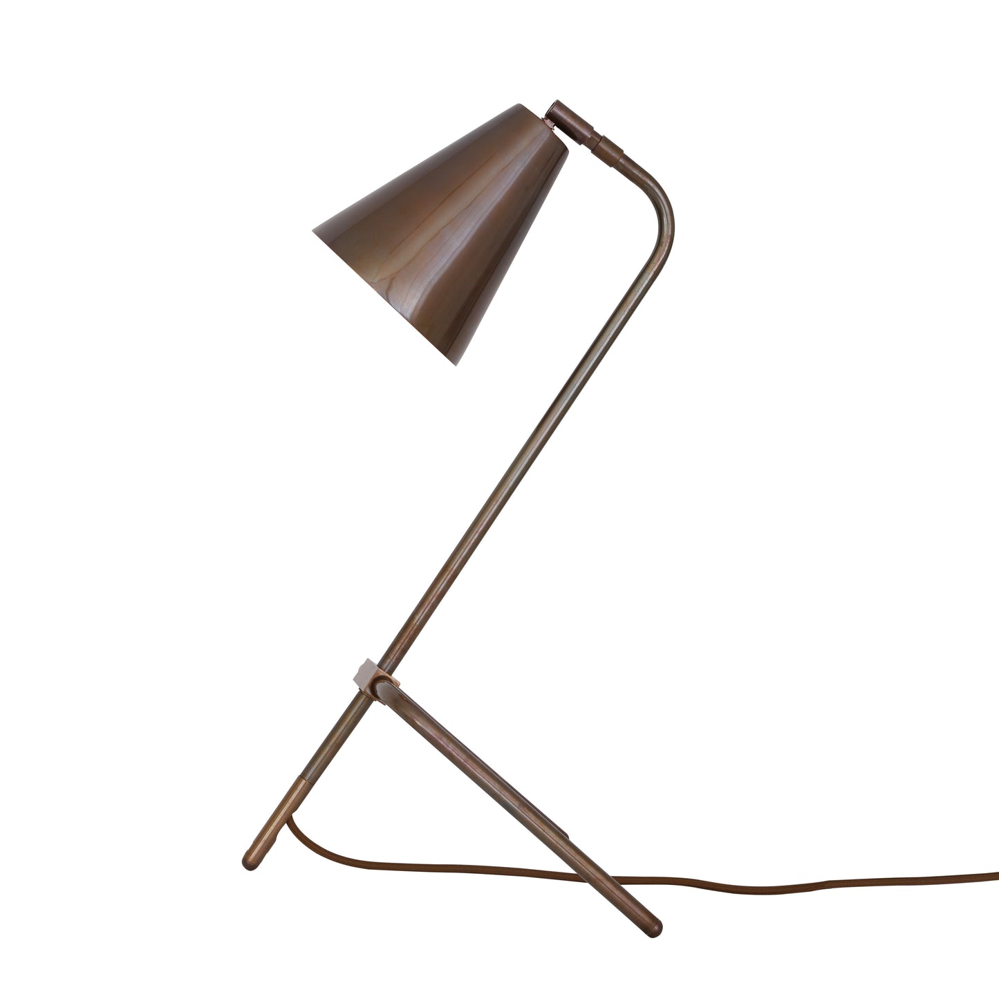 Astana Industrial Adjustable Brass Table Lamp