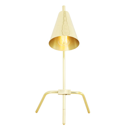 Astana Industrial Adjustable Brass Table Lamp