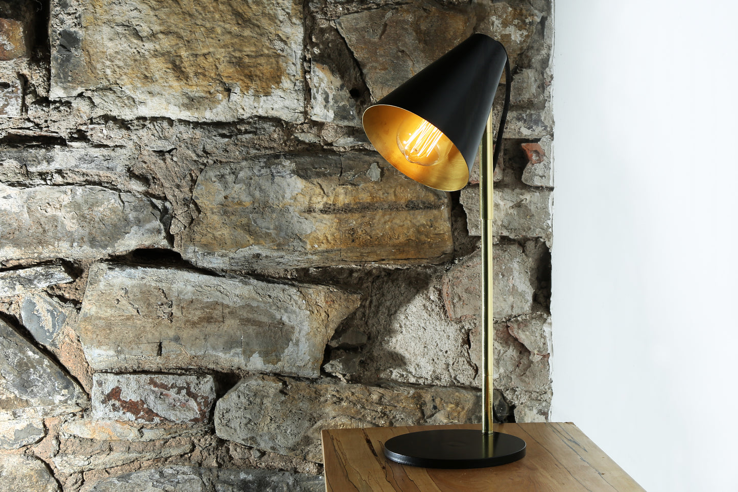 Lusaka Modern Adjustable Table Lamp with Cone Shade