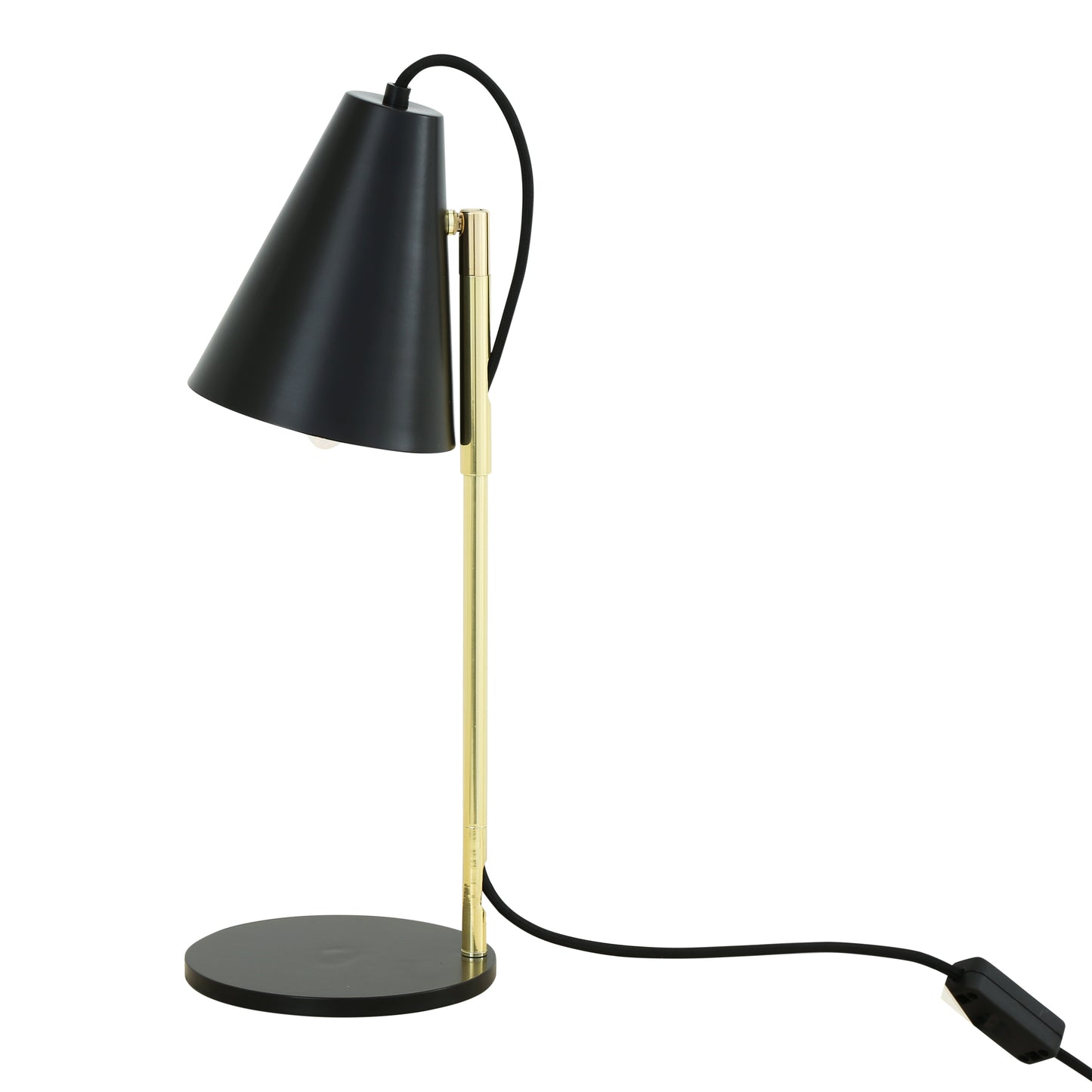 Lusaka Modern Adjustable Table Lamp with Cone Shade