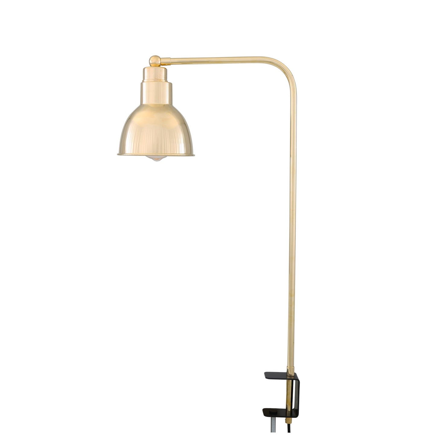 Baku Brass Table Lamp with Desk Clamp