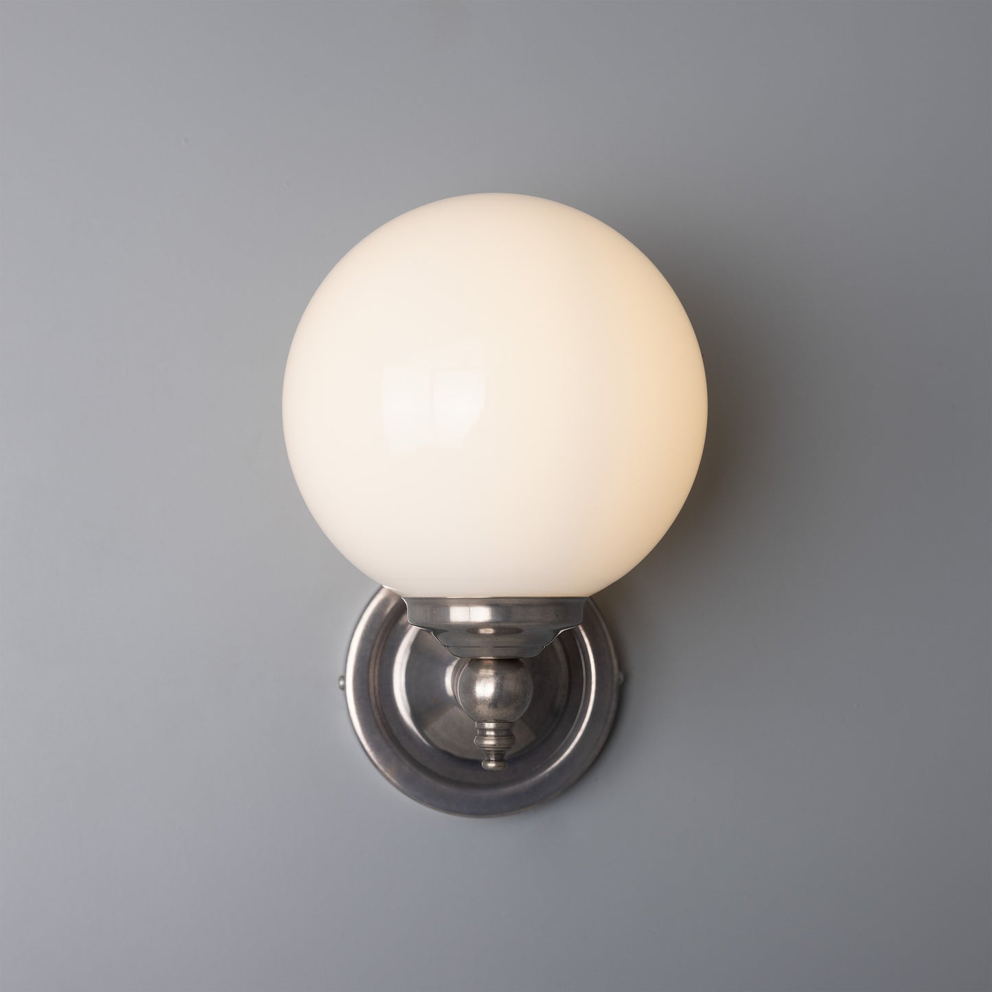 Cloghan Traditional Brass and Glass Globe Wall Light