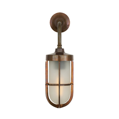 Carac Industrial Well Glass Wall Light