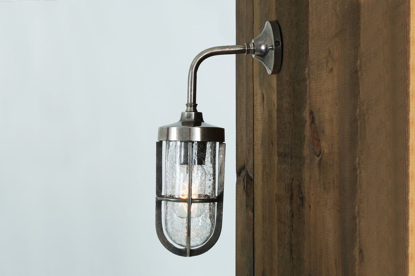 Carac Industrial Well Glass Wall Light