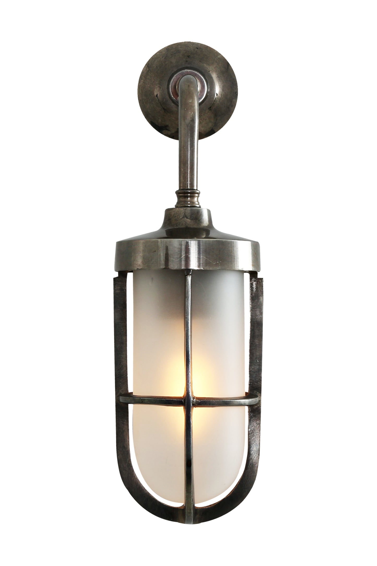 Carac Industrial Well Glass Wall Light