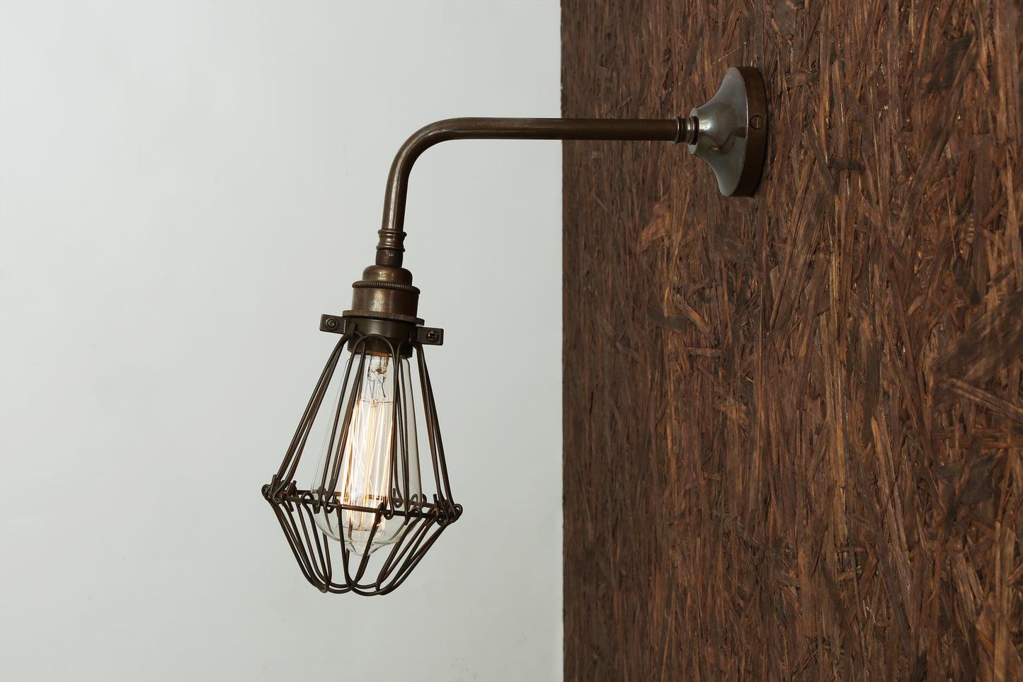 Praia Industrial Cage Wall Light