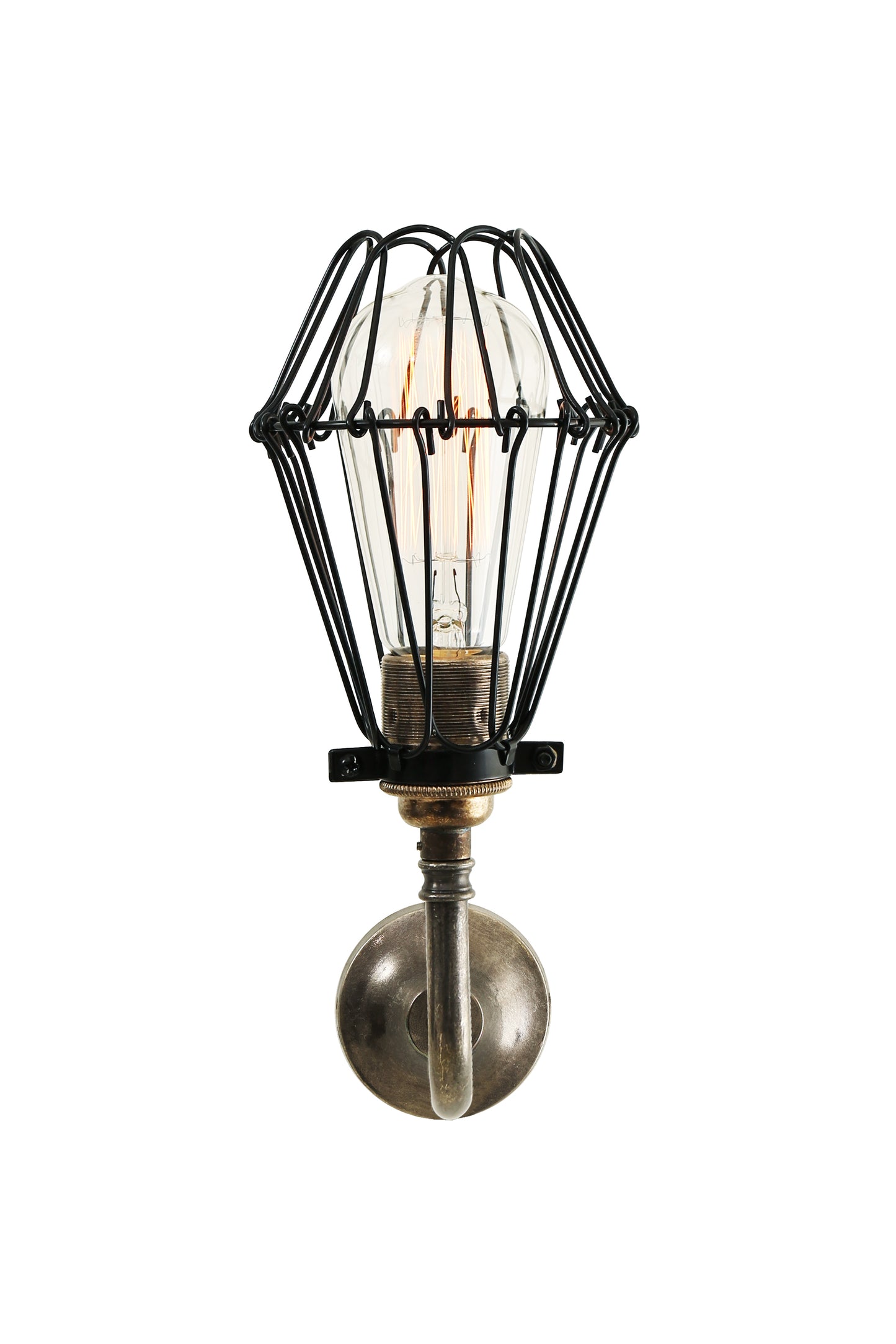 Praia Industrial Cage Wall Light