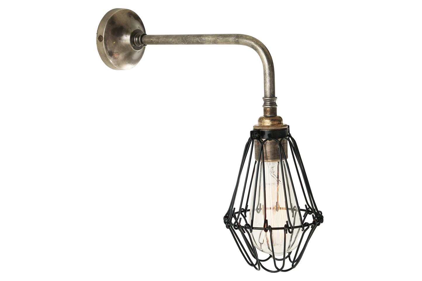 Praia Industrial Cage Wall Light