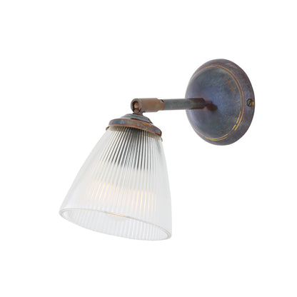 Gadar Vintage Prismatic Glass Wall Light with Swivel