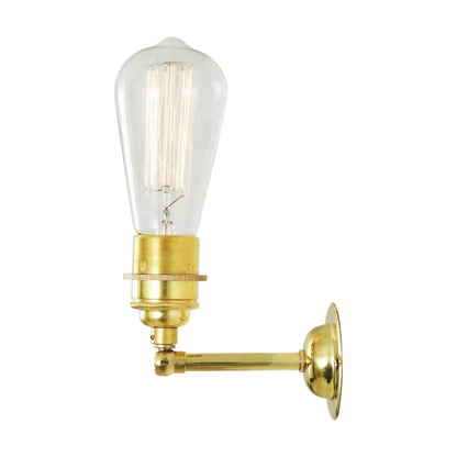 Lome Vintage Bare Bulb Wall Light with Swivel