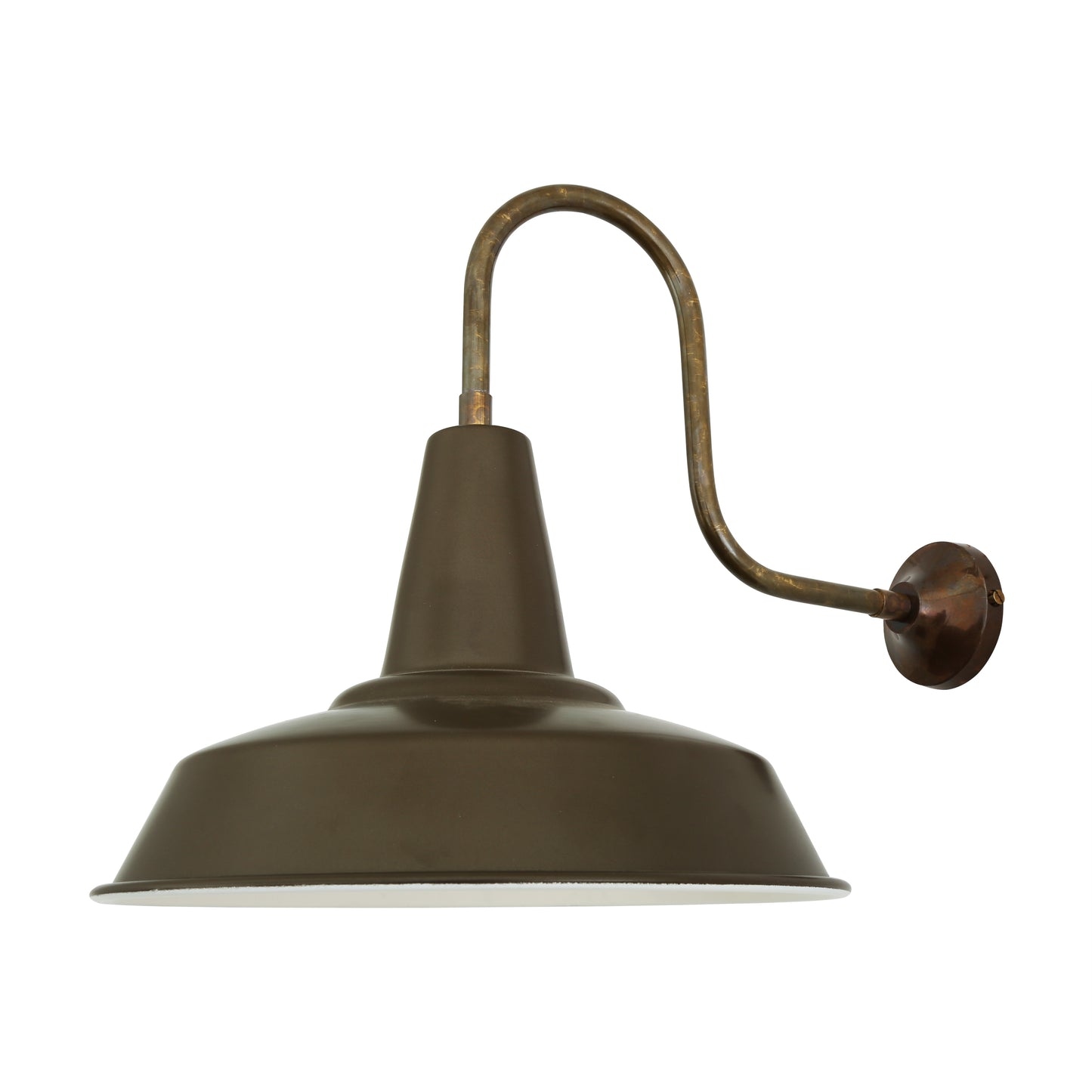 Hex Industrial Factory Swan Neck Wall Light