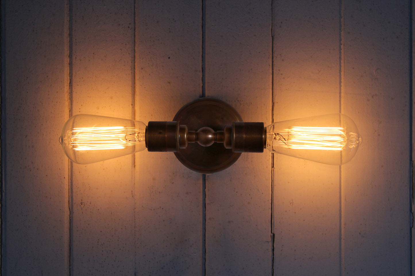 Lome Vintage Double Bare Bulb Wall Light