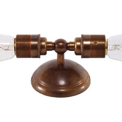 Lome Vintage Double Bare Bulb Wall Light