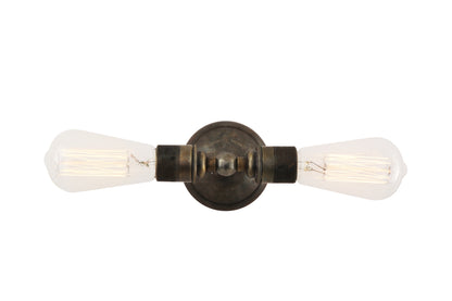 Lome Vintage Double Bare Bulb Wall Light