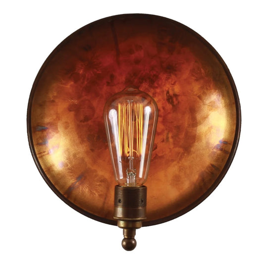 Chulainn Industrial Brass Dish Wall Light