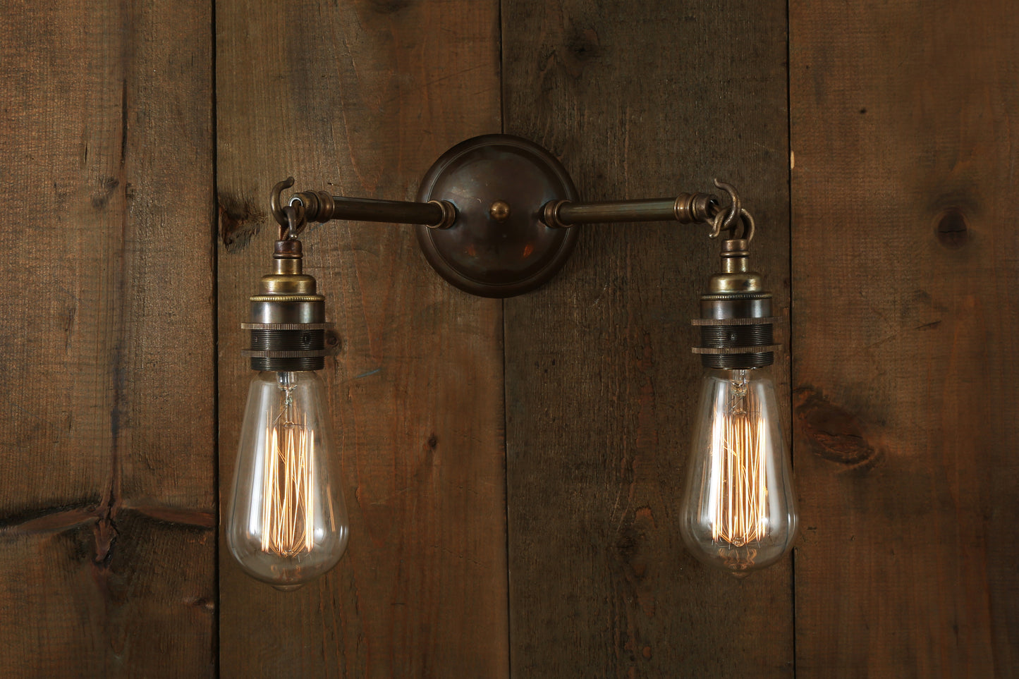 Arrigo Double Bare Bulb Wall Light