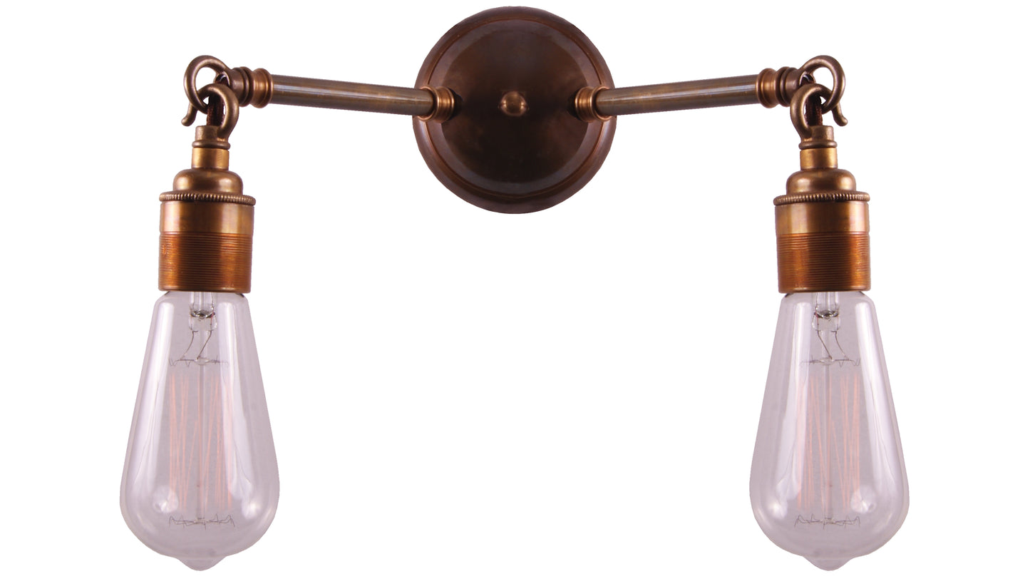 Arrigo Double Bare Bulb Wall Light