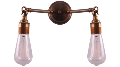 Arrigo Double Bare Bulb Wall Light